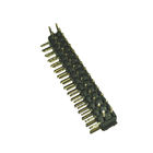 Conector de cobre amarillo de la echada de 2.0AMP los 2Mm, PA9T Pin Header Right Angle 500V