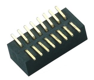 conector de cobre amarillo 1.0m m PA9T del jefe de la caja de SMT del flash del oro del Pin 2* 8