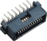 1.27m m derecho 26 oro Flash/Sn del bronce de fósforo del conector PBT 30%GF UL94V-0 del Scsi del Pin
