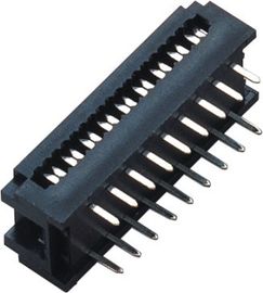 Conector de cobre amarillo 2.54*7.62m m PBT 30%GF UL94V-0 ROHS del enchufe de la INMERSIÓN de Sel Au/Ni 2*9P