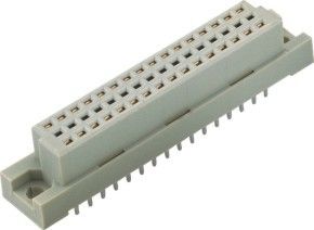 48 tipo recto conector del gris 2.54m m Europa del conector PBT del dinar 41612 de la INMERSIÓN PBT del Pin