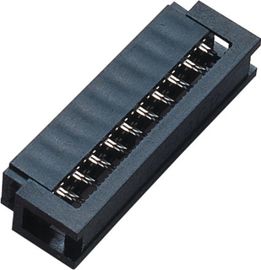 conector femenino del cable de cinta del Pin del zócalo 20 de 1.27*2.54m m PBT IDC WCON