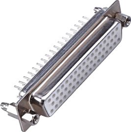 El conector sub 180° femenino de WCON D SUMERGE el tipo muestra de cobre amarillo de la fila de 44P tres libre