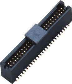 jefe negro 50Pin SMT LCP de la caja del plástico 1,27 con el material de alta temperatura ROHS de Diff.Post