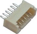 Alambre masculino de la oblea 1*6P para subir al conector 1.0AMP de vivienda 180°DIP