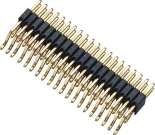 Conector de ángulo recto del jefe de SMT de la fila dual 1,27 Pin de la echada PA9T 2x20 del milímetro
