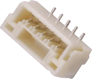 el tipo SN del varón 5P 180° SMT del conector de la oblea de 1.25m m plateó el embalaje del carrete