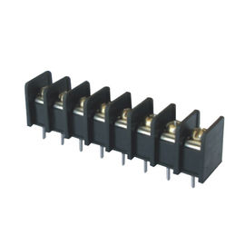 los bloques de terminales de 7.62m m escogen latón plateado Sn del negro 25%GF UL94V-0 de la fila PA66
