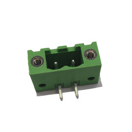 5,08 conector terminal masculino ROHS del conector PA66 de los bloques de terminales del color verde de la echada
