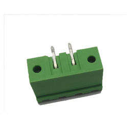 5,08 conector terminal masculino ROHS del conector PA66 de los bloques de terminales del color verde de la echada