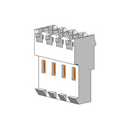 TIPO tipo que prensa alambre de T &quot; de la OBLEA 4P de los 3.96MM del smd para subir al connectorSn plateado con PA66 cortado ROHS