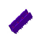 7,62 bloque de terminales enchufable masculino del conector del bloque de terminales de la echada 1*4P/del soporte del panel