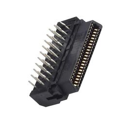 Tipo de ángulo recto masculino conector de la impulsión D del Scsi de 1.27m m del PWB IO de 40P