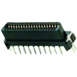 Tipo de ángulo recto masculino conector de la impulsión D del Scsi de 1.27m m del PWB IO de 40P