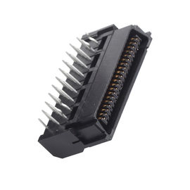 1.27m m derecho 26 oro Flash/Sn del bronce de fósforo del conector PBT 30%GF UL94V-0 del Scsi del Pin