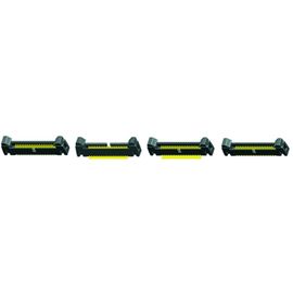 embalaje corto de ángulo recto del tubo del jefe del eyector del jefe 1.27m m del cierre del negro UL94V-0 de 40P PA9T