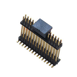 Conector de ángulo recto del jefe de SMT de la fila dual 1,27 Pin de la echada PA9T 2x20 del milímetro