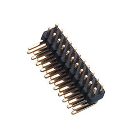 Conector de ángulo recto del jefe de SMT de la fila dual 1,27 Pin de la echada PA9T 2x20 del milímetro