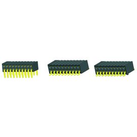 Tablero femenino del conector del jefe del Pin de SMT 20 del parte movible lateral dual para subir a H=3.45