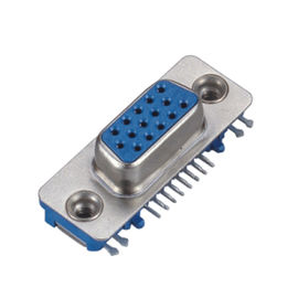 PA66 15 bronce de fósforo femenino del conector del submarino del Pin D delgado con el logotipo ROHS de WCON