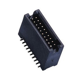 jefe negro 50Pin SMT LCP de la caja del plástico 1,27 con el material de alta temperatura ROHS de Diff.Post