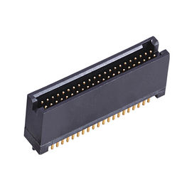 jefe negro 50Pin SMT LCP de la caja del plástico 1,27 con el material de alta temperatura ROHS de Diff.Post
