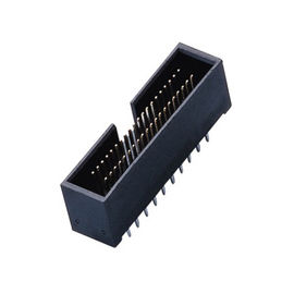 Negro recto ROHS de H=10.5 1.27*2.54 milímetro de la echada de la caja del conector de cuatro filas PA9T del jefe