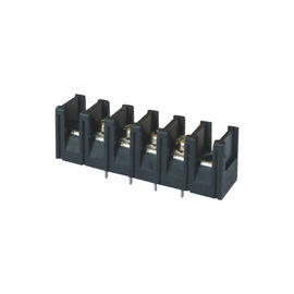 los bloques de terminales de 7.62m m escogen latón plateado Sn del negro 25%GF UL94V-0 de la fila PA66