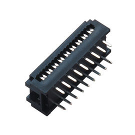 Conector de cobre amarillo 2.54*7.62m m PBT 30%GF UL94V-0 ROHS del enchufe de la INMERSIÓN de Sel Au/Ni 2*9P
