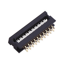 Conector de cobre amarillo 2.54*7.62m m PBT 30%GF UL94V-0 ROHS del enchufe de la INMERSIÓN de Sel Au/Ni 2*9P