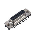 Tipo 15 azul de WCON D del conector pin 25mΩ Max Contact Resistance 500V AC/DC/negro