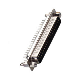 El conector sub 180° femenino de WCON D SUMERGE el tipo muestra de cobre amarillo de la fila de 44P tres libre