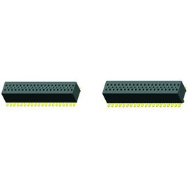 El conector femenino dual PA9T del jefe de la fila 180° SMT apoya 2 * 8 echada de los pernos 2,54