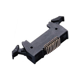 20 jefe masculino del Pin de la echada del conector 1.27*2.54 milímetros del eyector del jefe del cierre del Pin 180°DIP