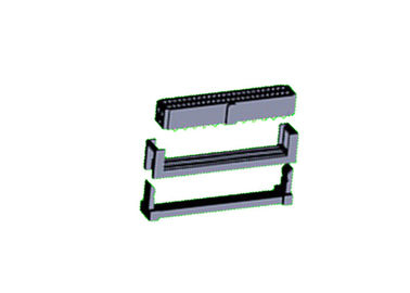 conector femenino del cable de cinta del Pin del zócalo 20 de 1.27*2.54m m PBT IDC WCON
