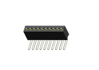 jefe femenino del Pin de la ronda del conector de ángulo recto de la INMERSIÓN 1*15P WCON de 1.27m m