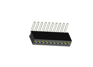 jefe femenino del Pin de la ronda del conector de ángulo recto de la INMERSIÓN 1*15P WCON de 1.27m m