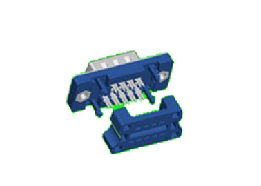 Tipo dual masculino línea piercing de la fila IDC del Pin del latón 9 del conector PBT del submarino de D