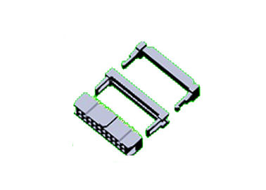 conector doble del zócalo de la fila IDC de 2.54m m con SENIOR un contacto lateral Sel de cobre amarillo Au/Sn 06~64P