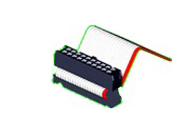 conector doble del zócalo de la fila IDC de 2.54m m con SENIOR un contacto lateral Sel de cobre amarillo Au/Sn 06~64P