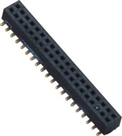 tablero de 1.00m m para subir al negro femenino de SMT PA9T de la fila del conector dual del jefe