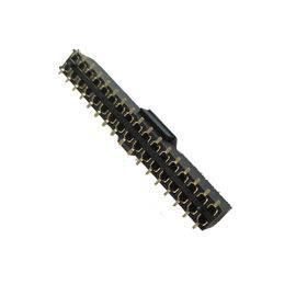 Tipo flash doble ROHS de SMT del oro de la fila H=7.1 de la echada de Pin Header Connector Female 2,54
